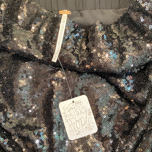 Free People Women’s Black Sequin Skirt - Picture 5 of 5
